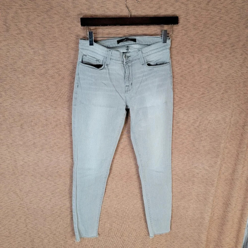 J Brand Ventura Skinny Jeans Ankle Cropped Casual Low Rise‎ Light Wash Denim 27